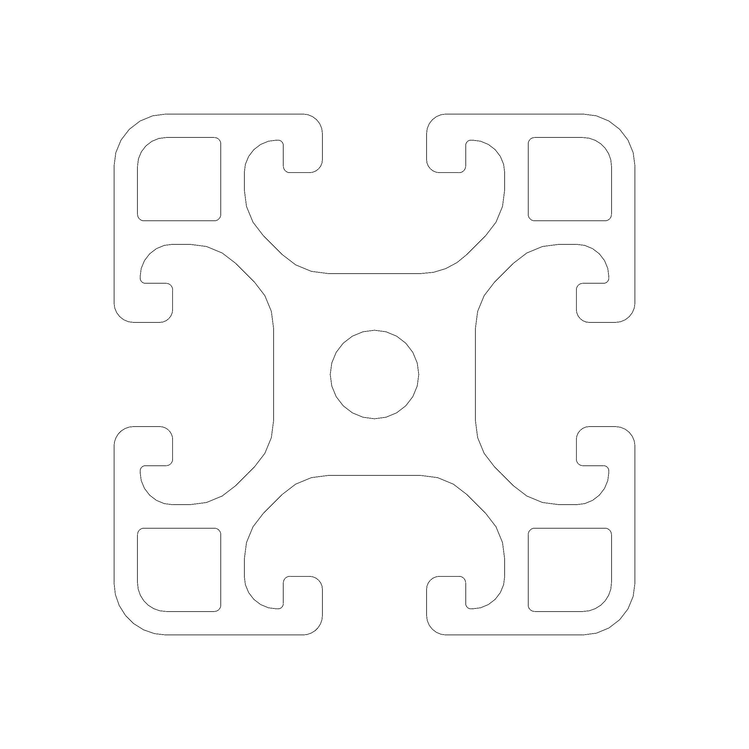 Profil A8 40x40 leicht
