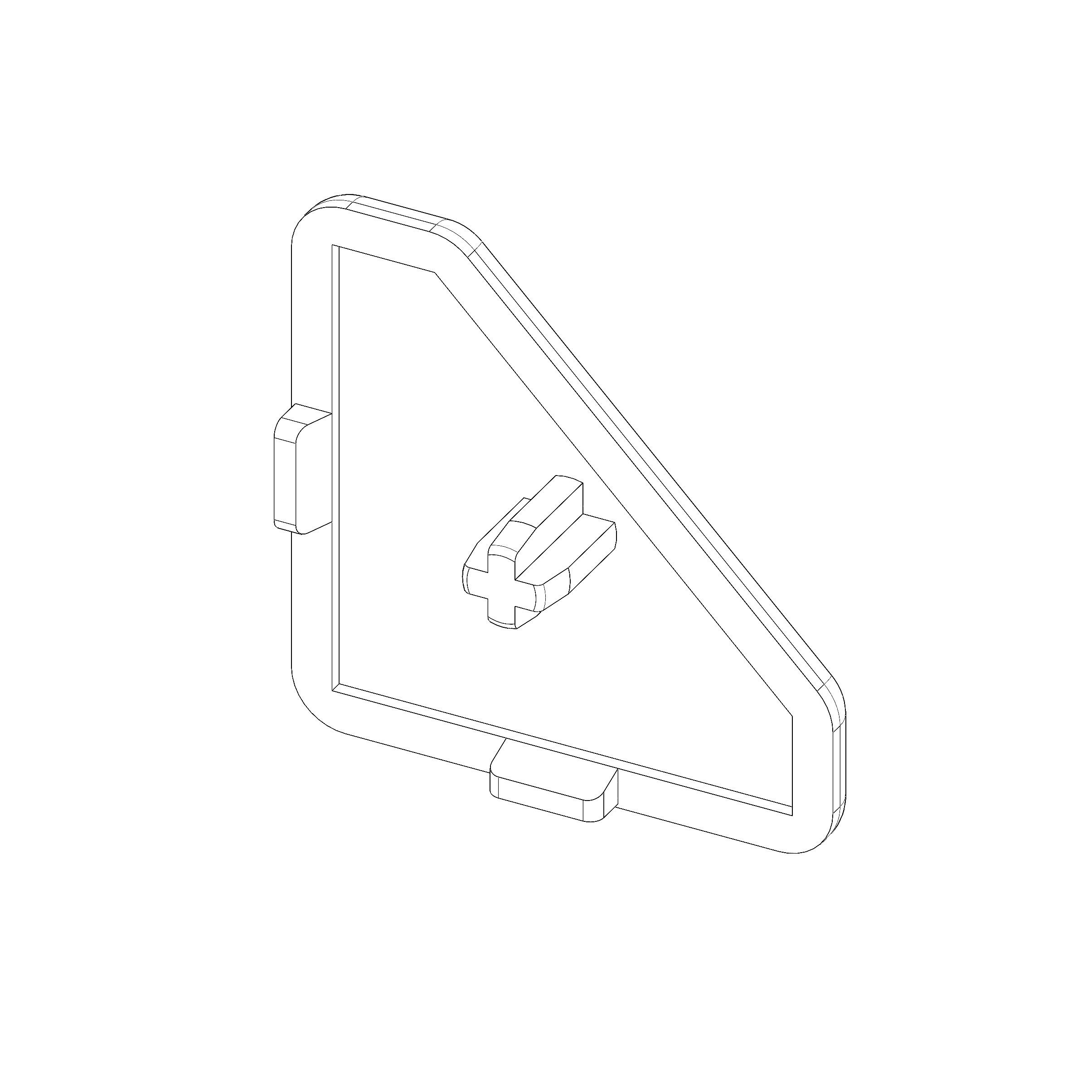 Abdeckkappe A8 40x40 45°