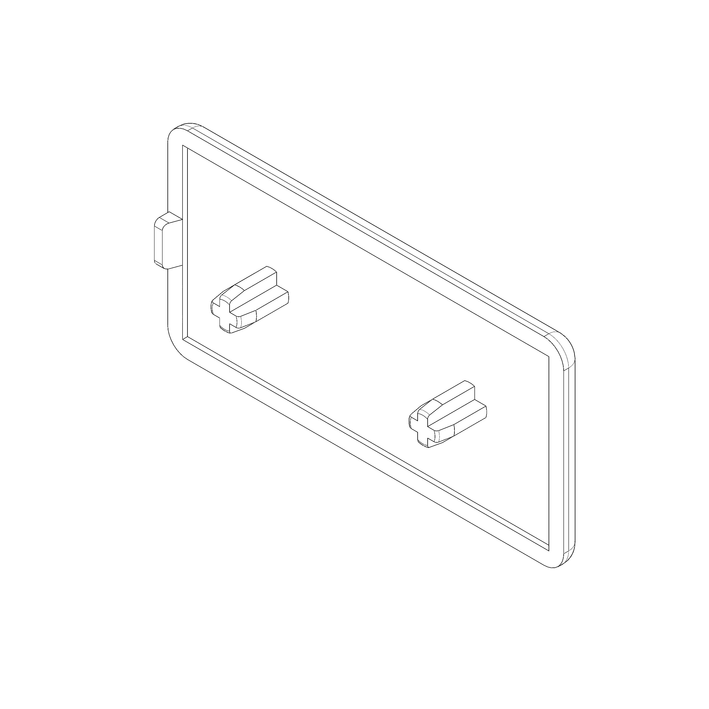 Abdeckkappe A8 80x40