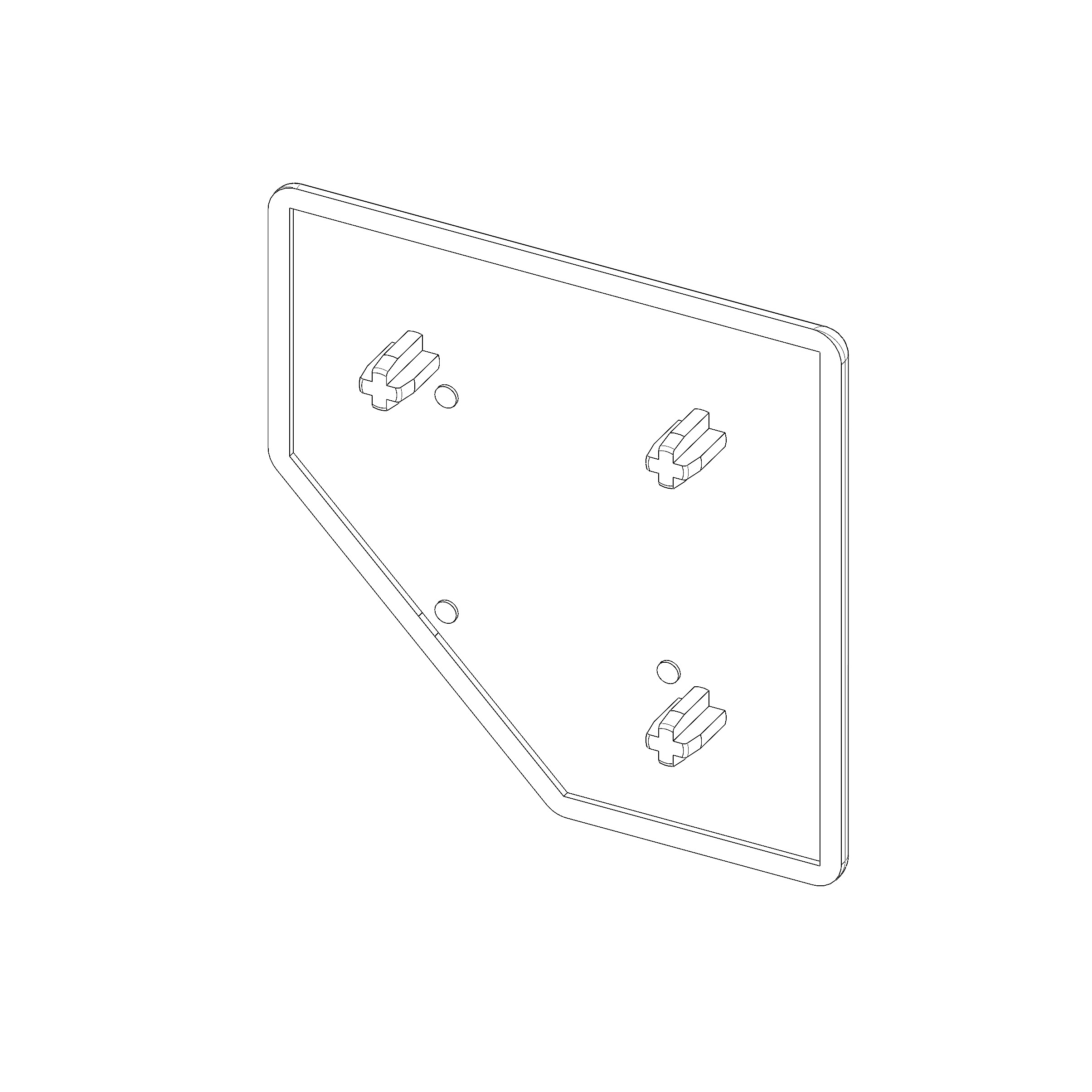 Abdeckkappe A8 80x80 45°